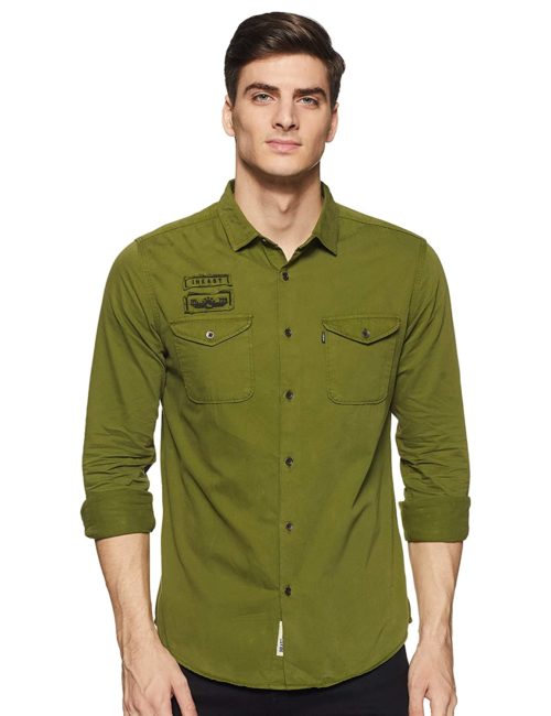 Slim Fit Full Sleeve Cotton Casual Shirts for Men's
