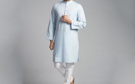 White Pathani Design for Men