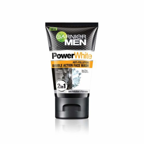 Garnier Men Power White Anti-Pollution Double Action Facewash, 100gm