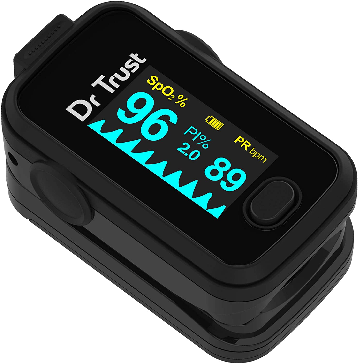 Dr Trust Pulse Oximeter With Audio Visual Alarm and Respiratory Rate (Blue)-202