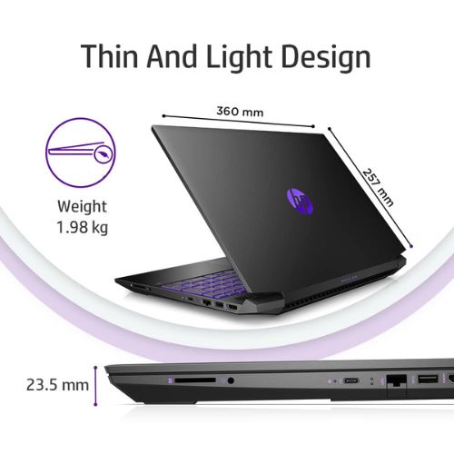 Design Of HP Pavilion Gaming 15-AMD Ryzen 5 Gaming Laptop