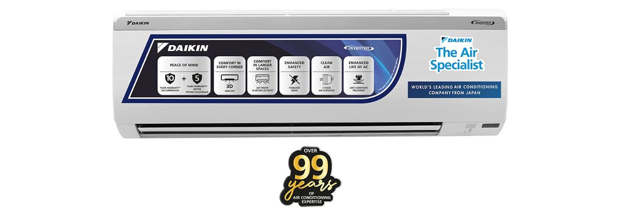 Daikin 1 Ton 5 Star Inverter Split AC 2022 Model